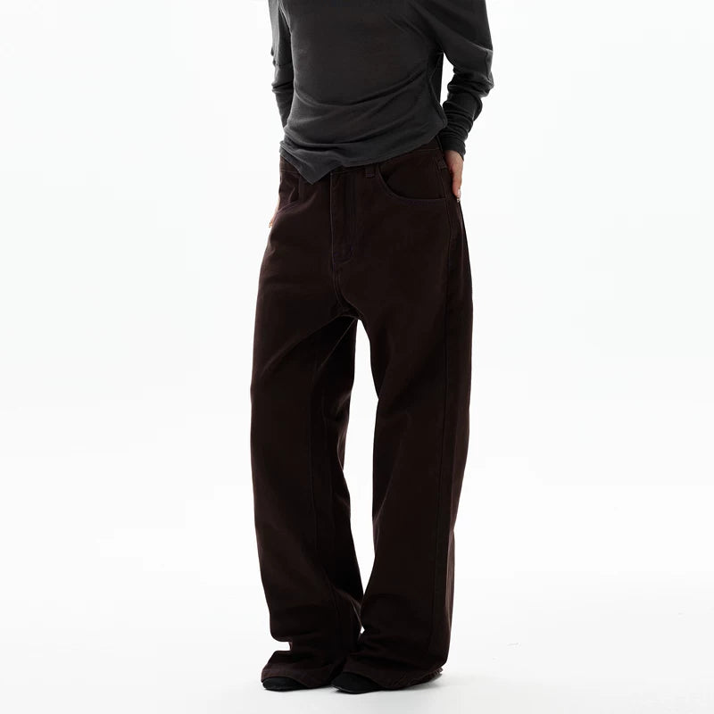 Retro Weite Beinform Freizeit-Hosen 