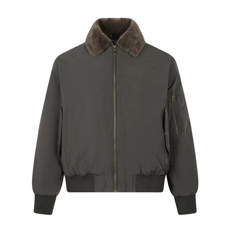 레트로 면 패딩 겨울 자켓 