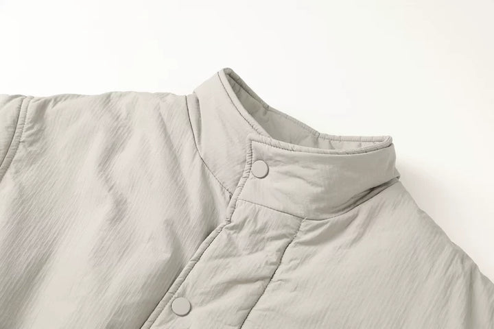 Vendbar fleeceforet bomuldsjakke 