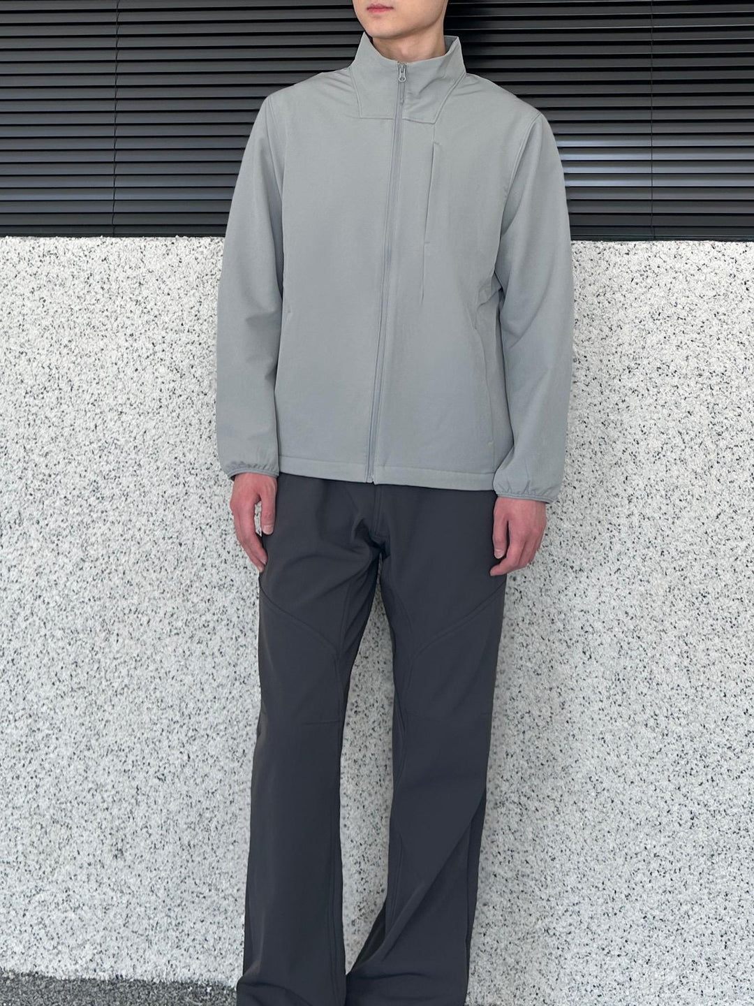 Stand Collar Casual Zipper Jacket
