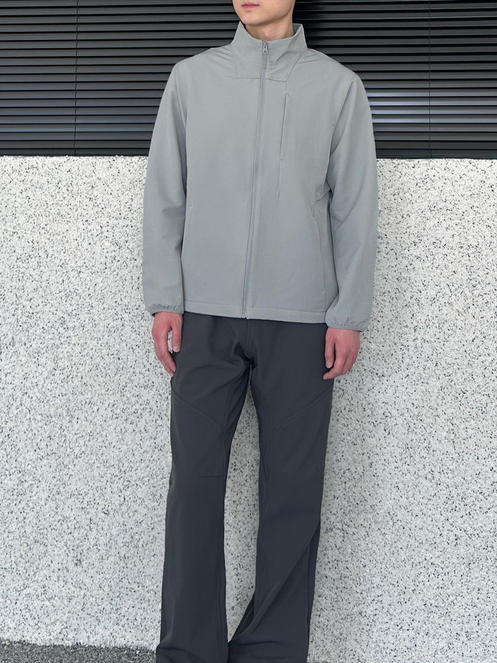 Stand Collar Casual Zipper Jacket