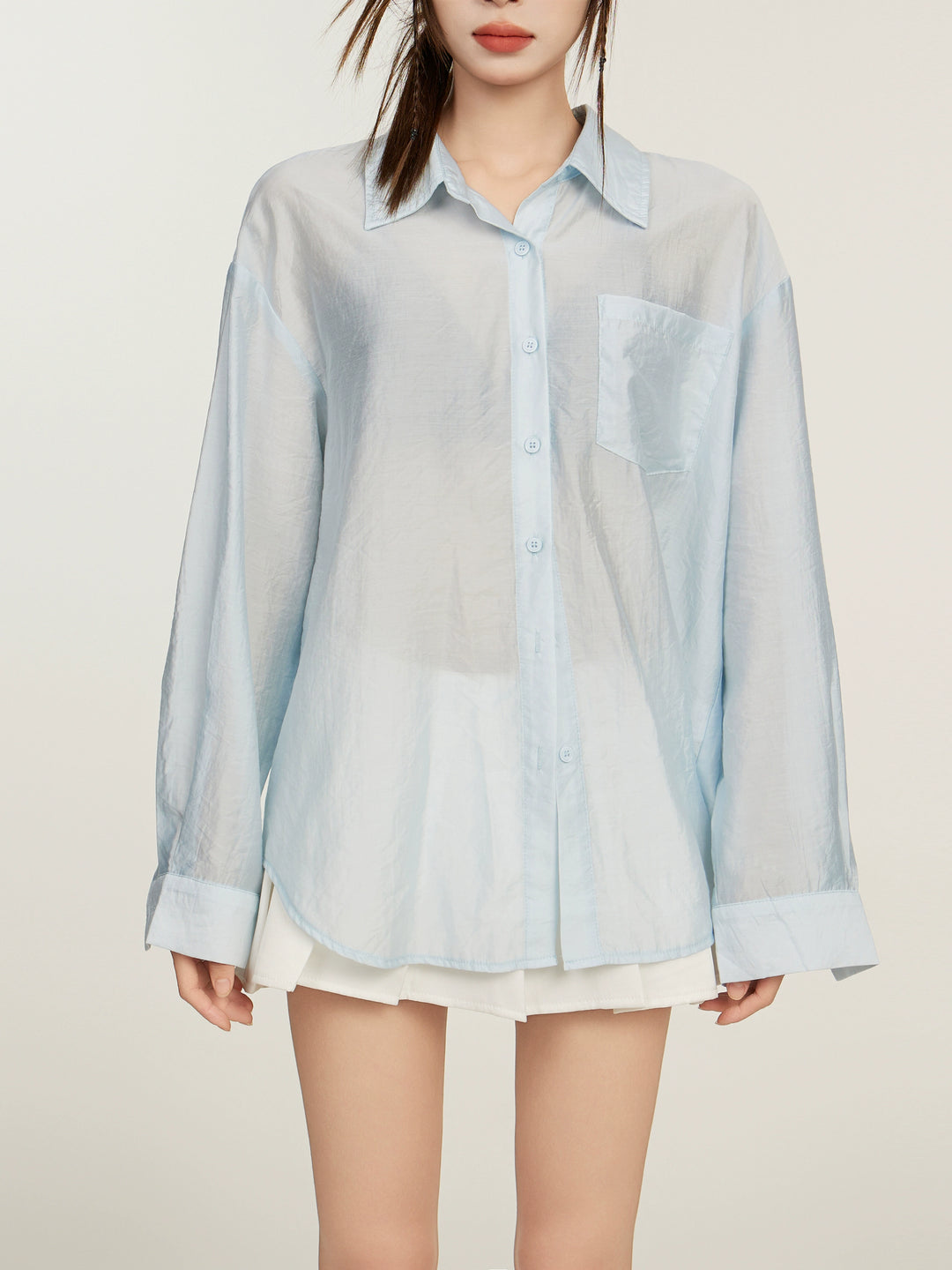 Chemise de protection solaire légère en Tencel 