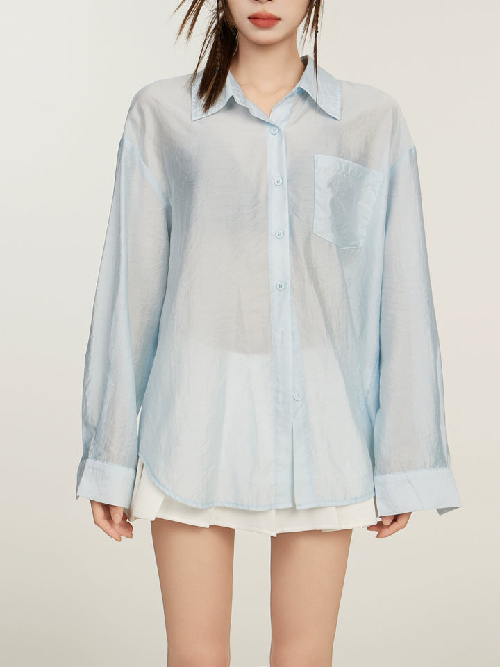 Chemise de protection solaire légère en Tencel 