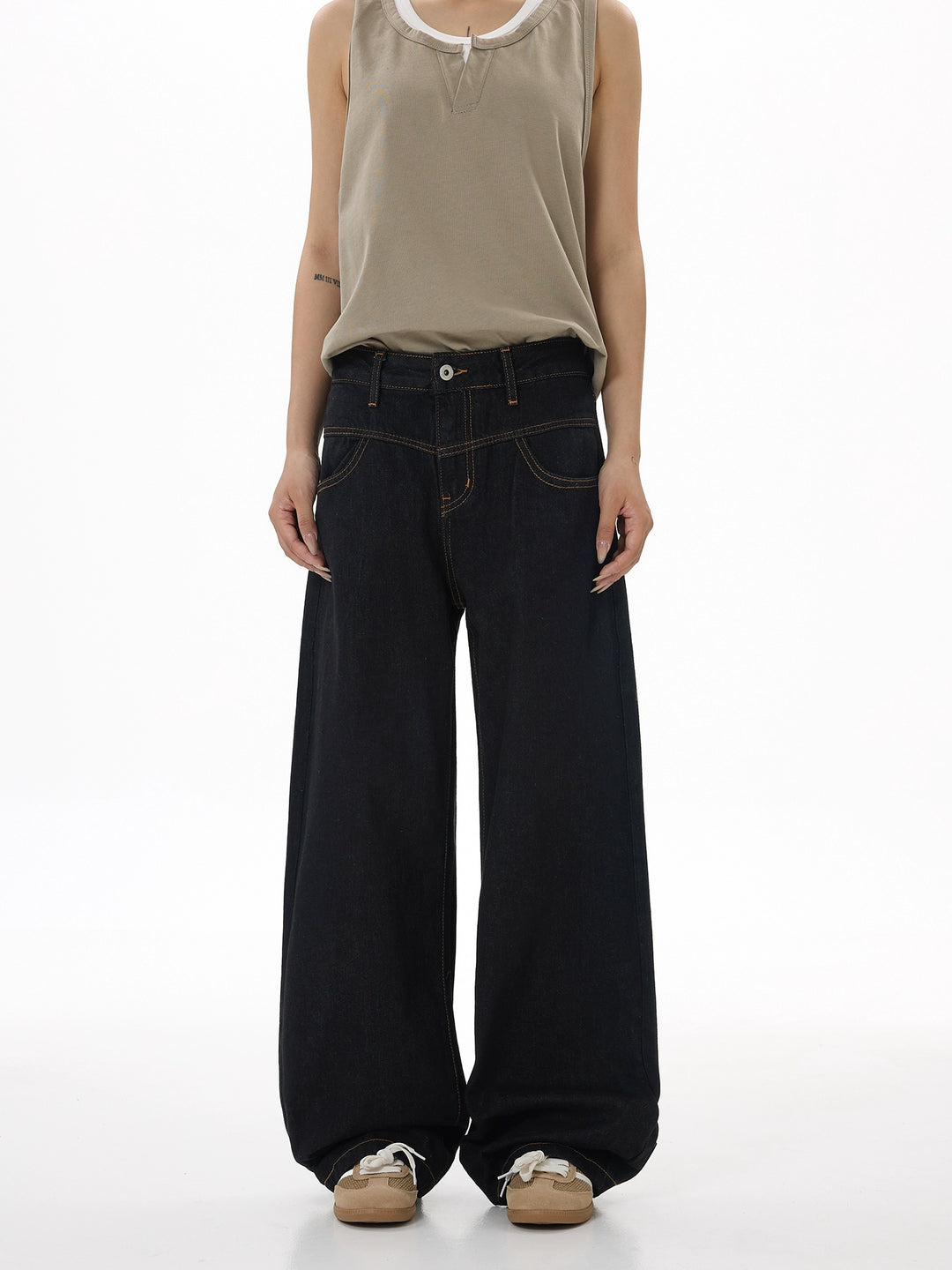 Black Straight Leg Jeans