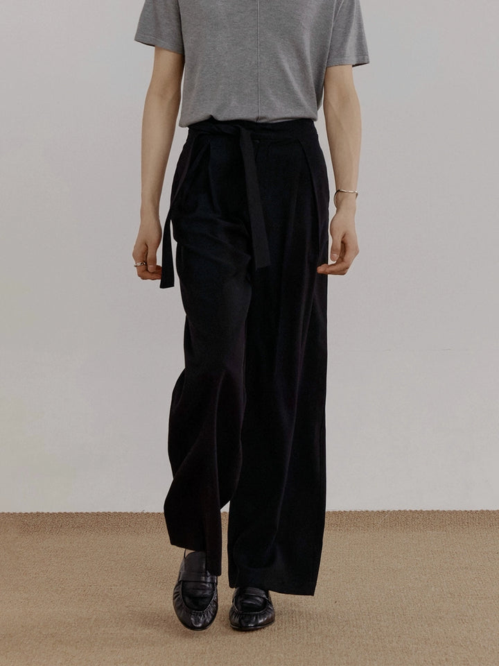 Tie Waist Casual Pants