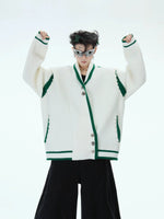 Slanted Button Knit Sweater