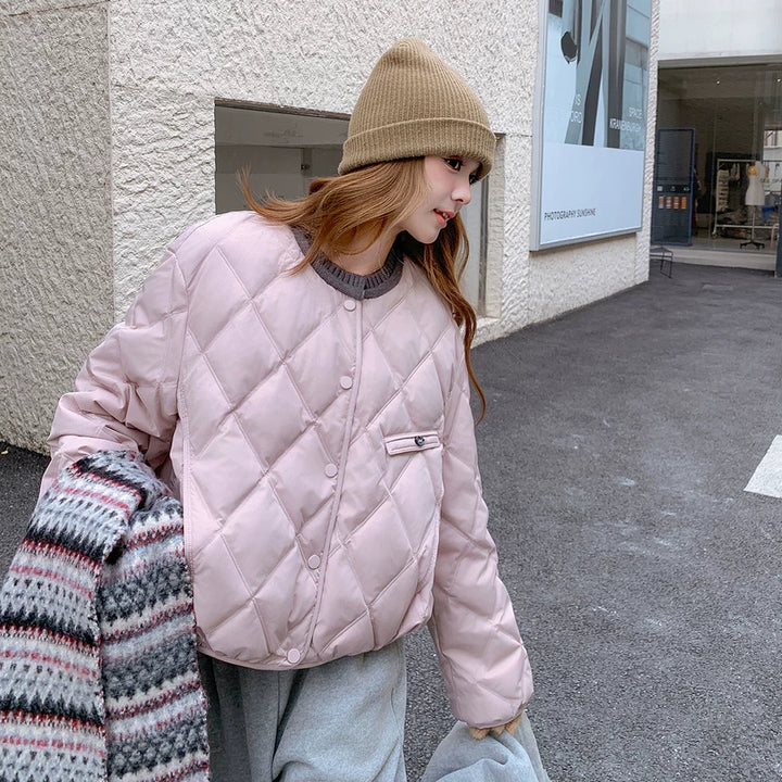 ג'קט קצר עם מילוי דאון קווילט 