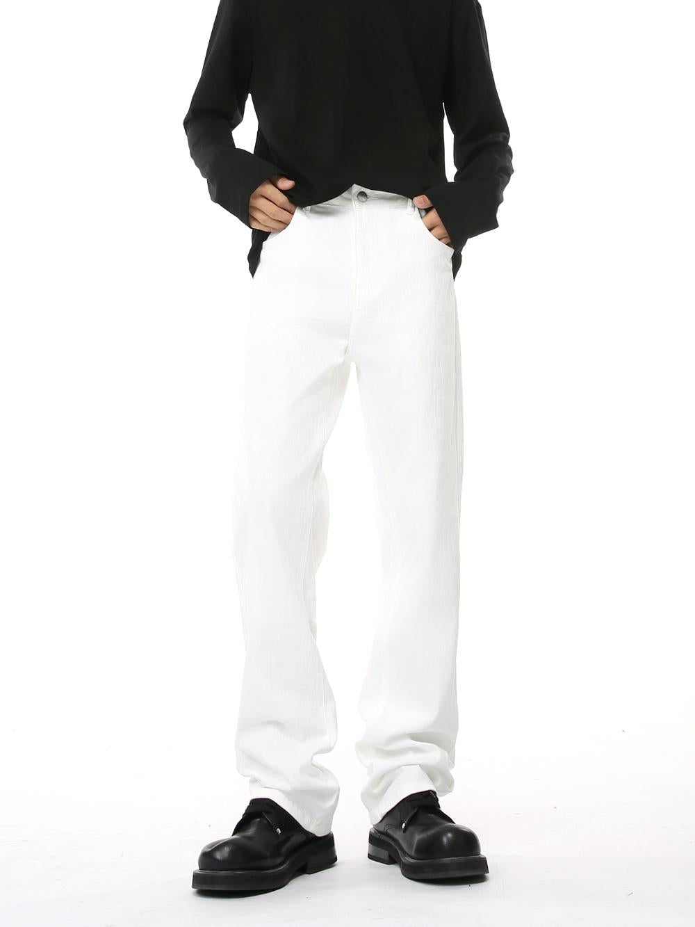 Retro Slim Fit Straight Jeans