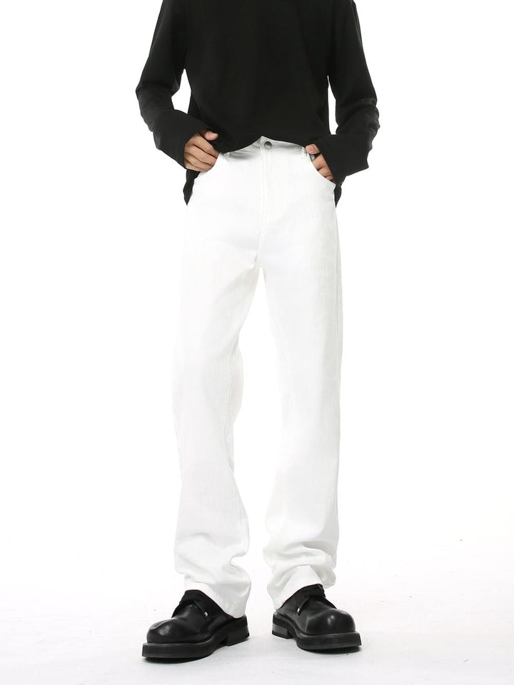 Retro Slim Fit Straight Jeans