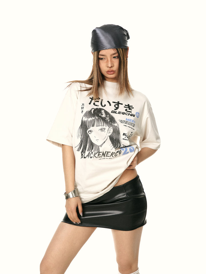 Retro Comic Graphic Loose T-shirt