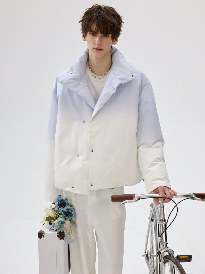 Gradient Stand Collar Insulated Jacket
