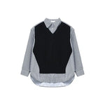 Striped Patchwork Two-piece Shirt
