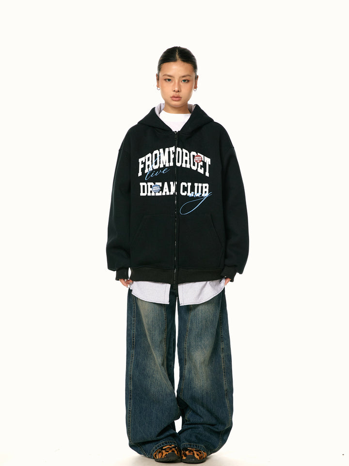 Retro Two-Piece Hoodie Cardigan