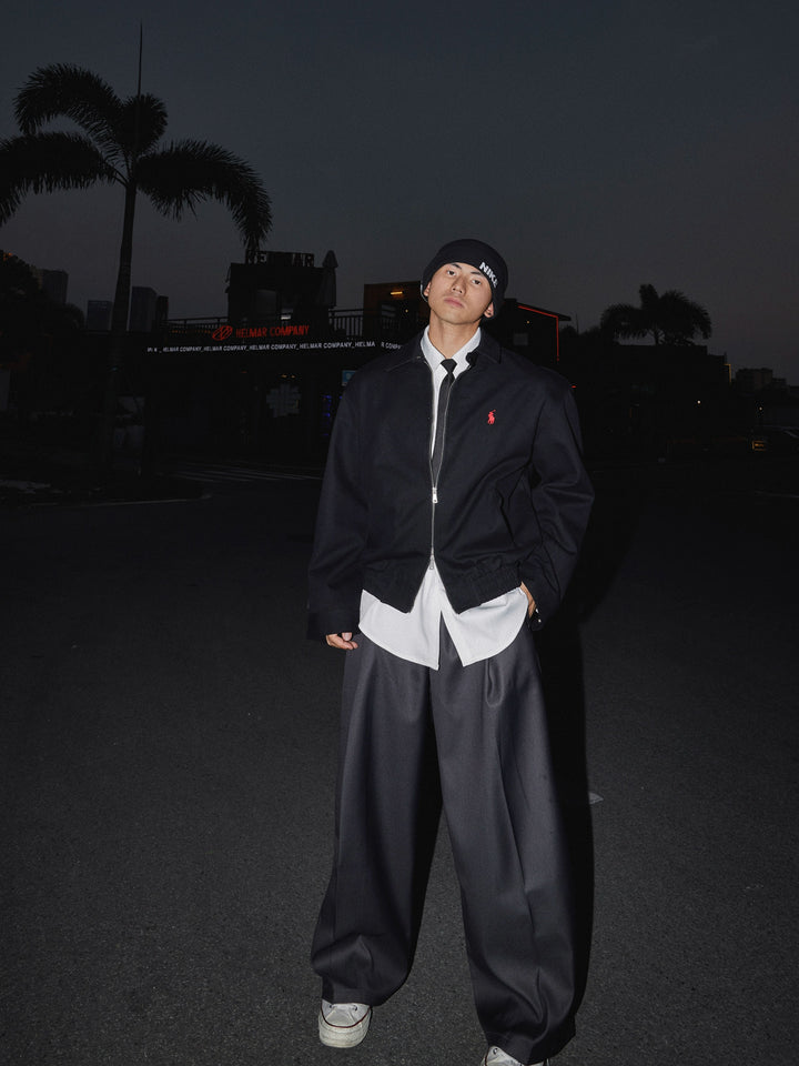 Zip-Up Basic Windbreaker Jacke 