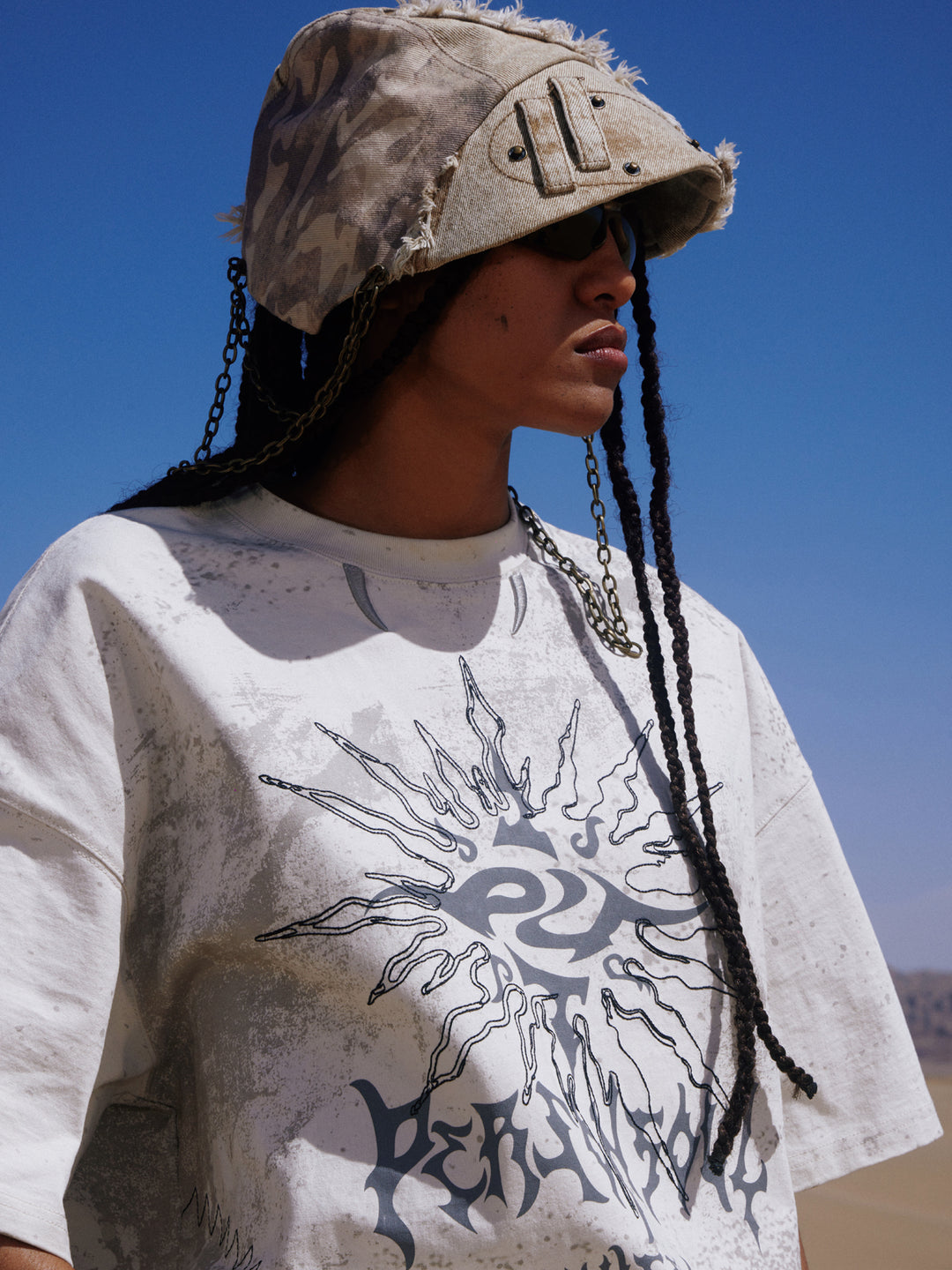 Sol Totem Broderi Löst Kortärmad T-shirt 