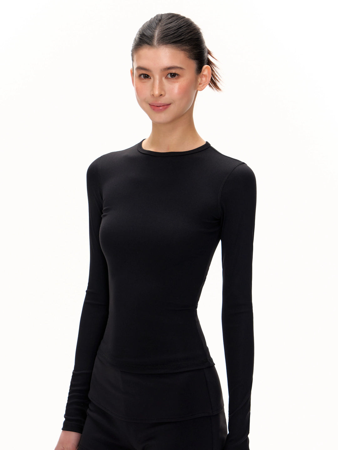 Slim Fit Long Sleeve Turtleneck Top