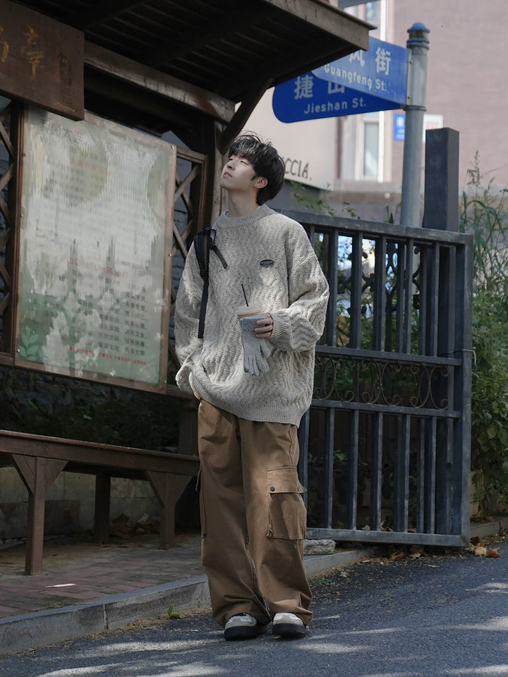 Chunky Knit Crewneck Sweater