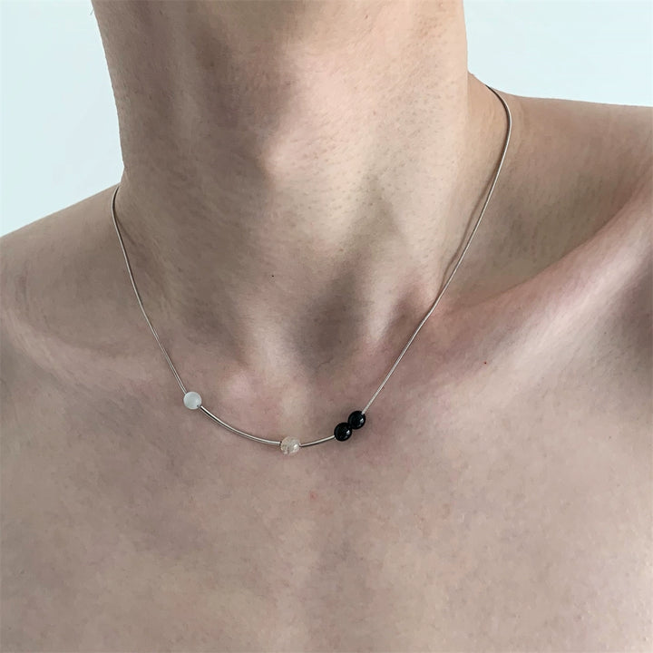 Minimalist Mercury Notes Pendant Necklace