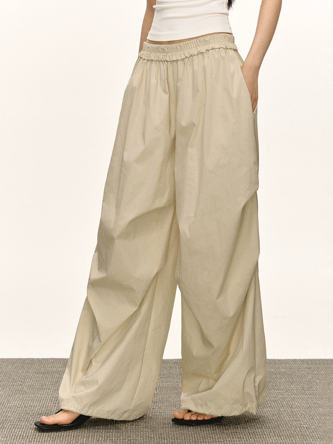Retro Wide Leg Casual Pants