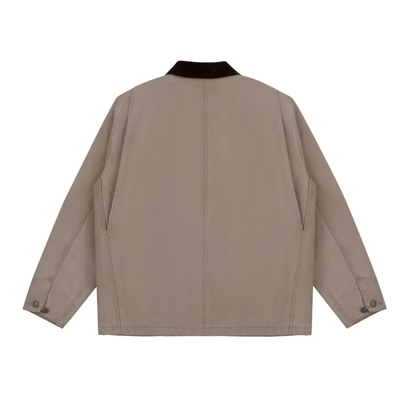 Barn Style Multi-Pocket Workwear Jacket