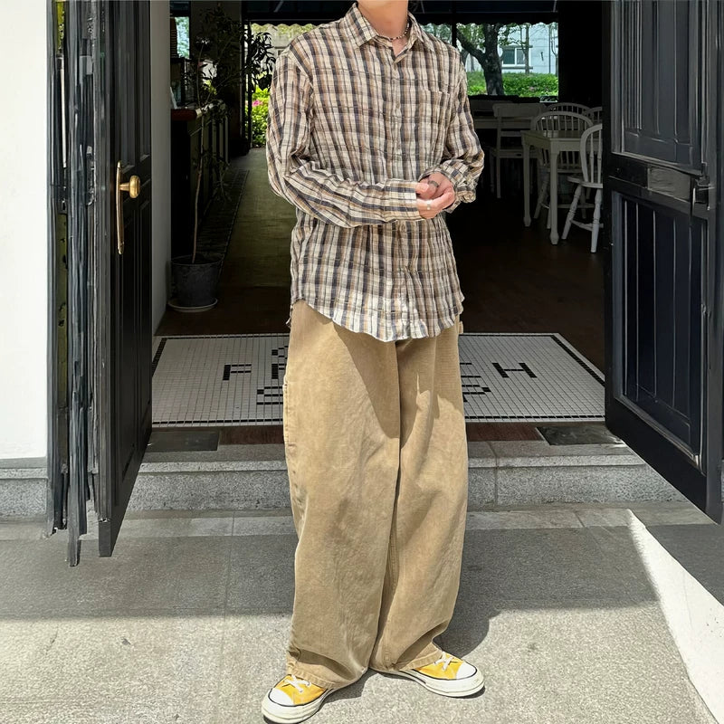 Breda ben cargobyxor i lös passform 