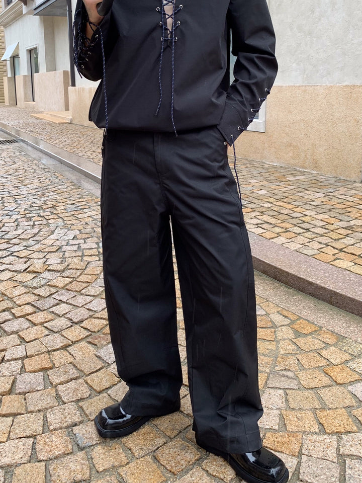 Løse rette ben casual gatebukser 