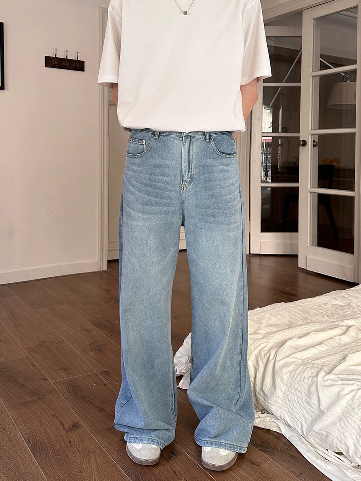 Loose Straight Wide-Leg Jeans
