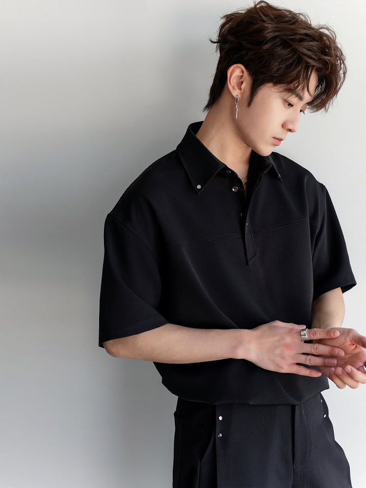 Casual Loose Polo Shirt