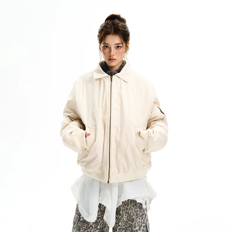 Vinter Løs-Fit Polstret Pilotjakke 