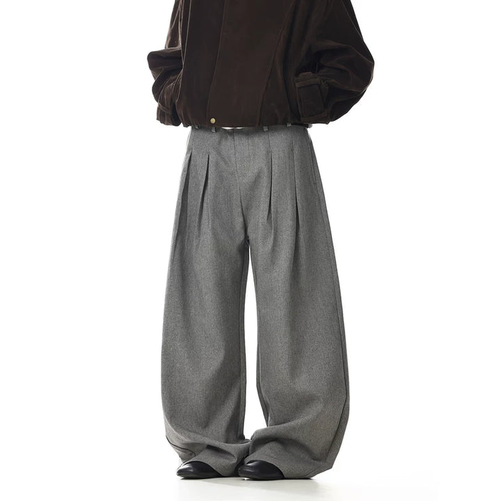 Brede Been Losse Pasvorm Casual Dress Pants 