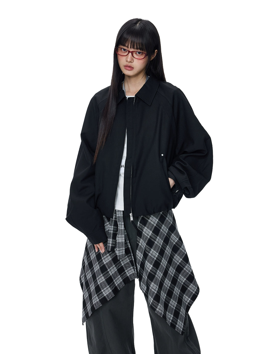 Barn Style Drop Shoulder Loose Jacket