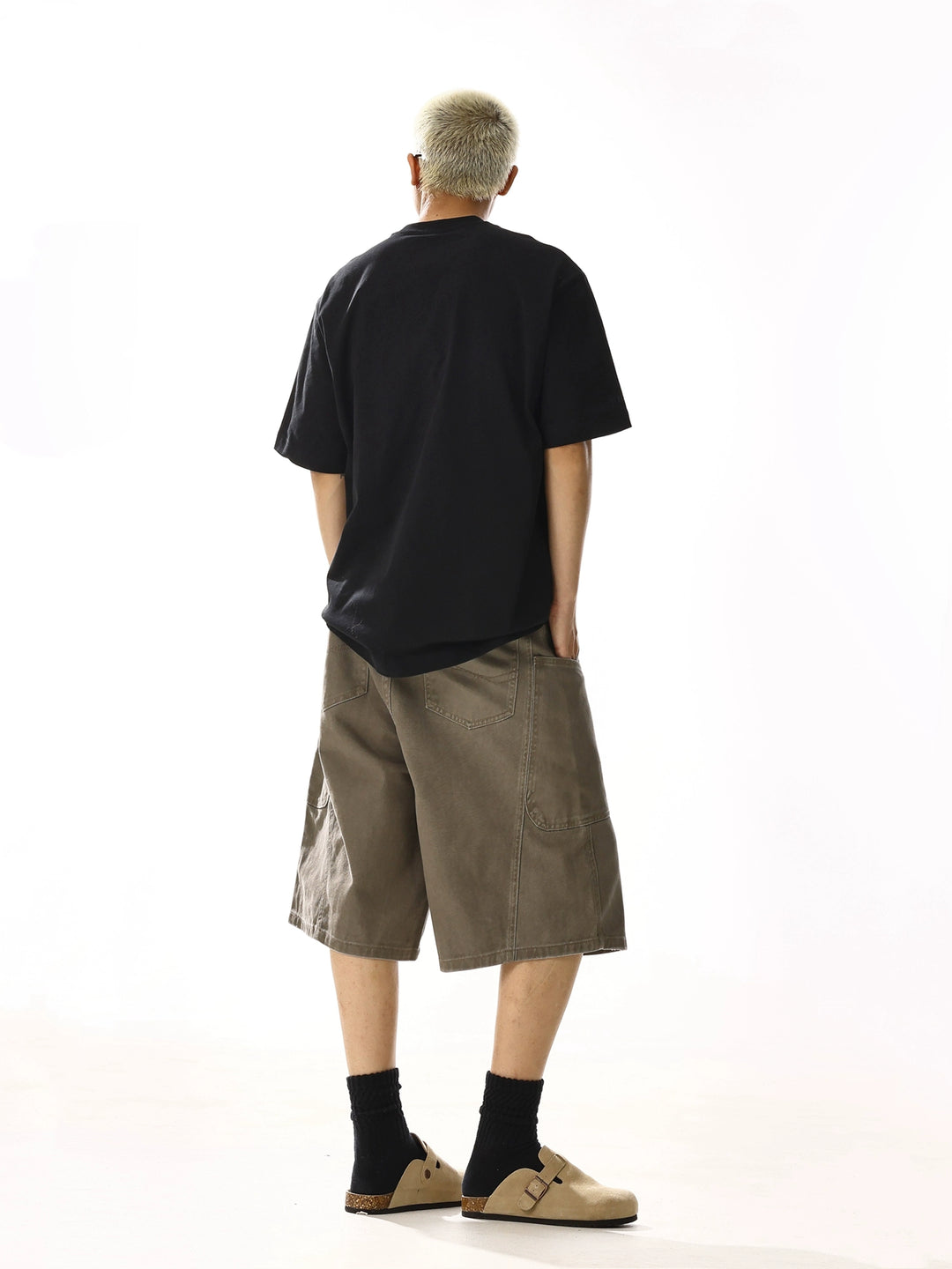 Multi-Pocket Loose Fit Cargo Shorts