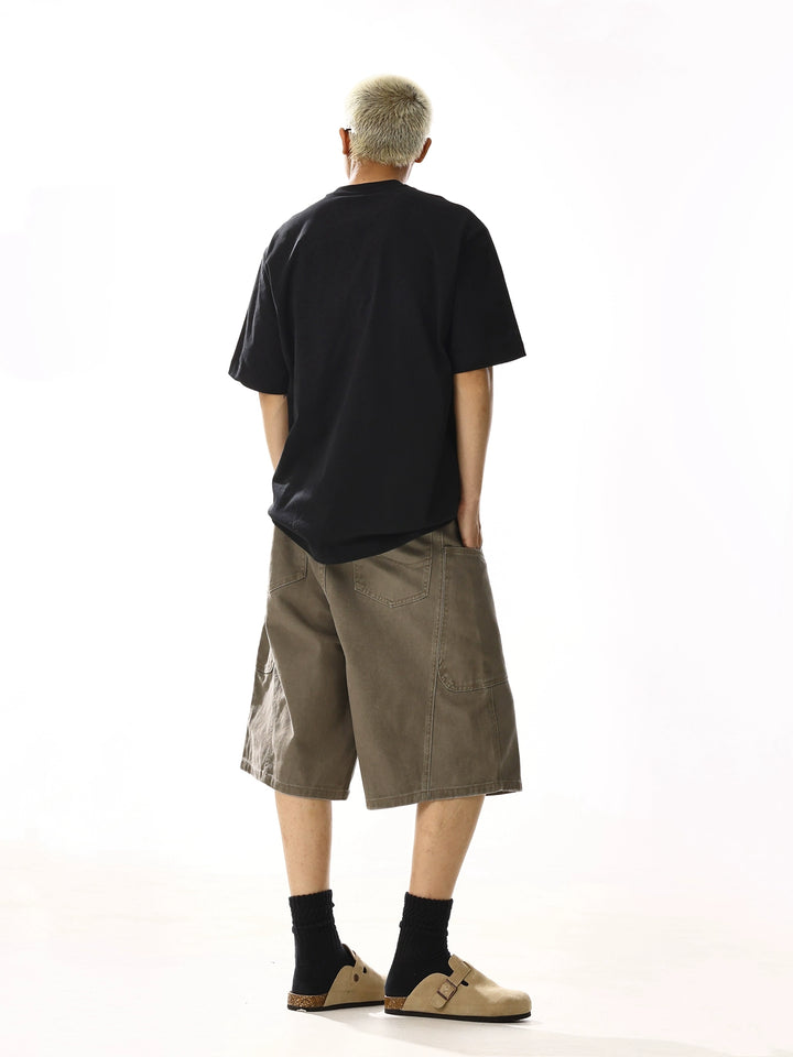 Multi-Pocket Loose Fit Cargo Shorts