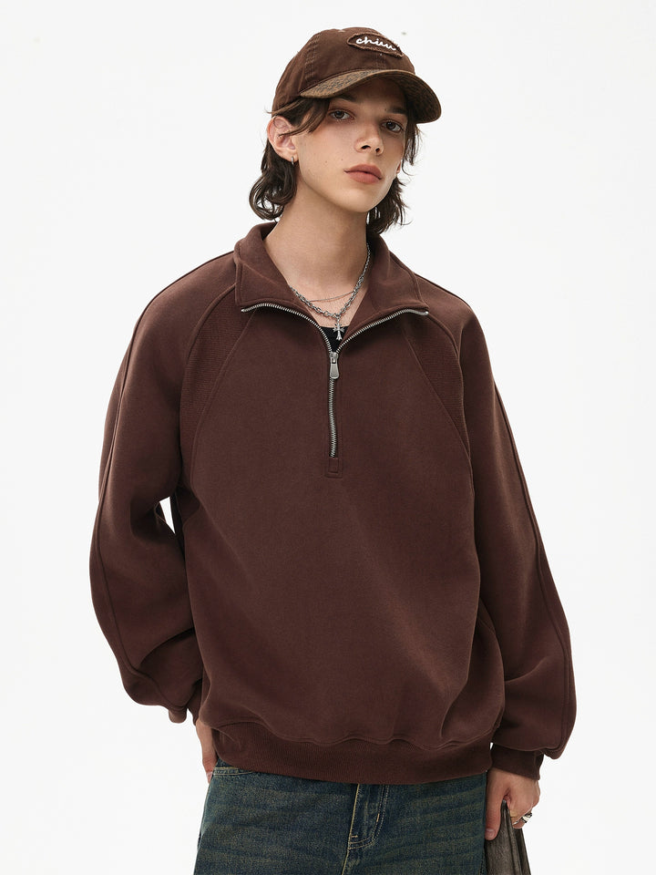 Half Zip Casual Sweatshirt