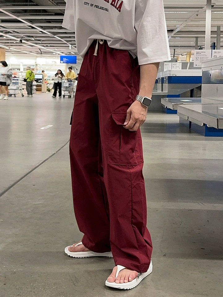 Loose Straight-Leg Cargo Pants