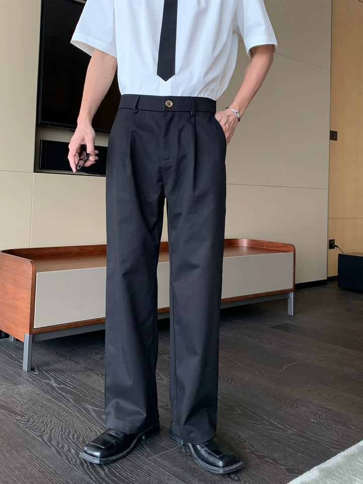 Pantalones Tapered Casual de Tencel para Todos los Usos 