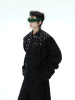 Diamond Embellished Knitted Cardigan