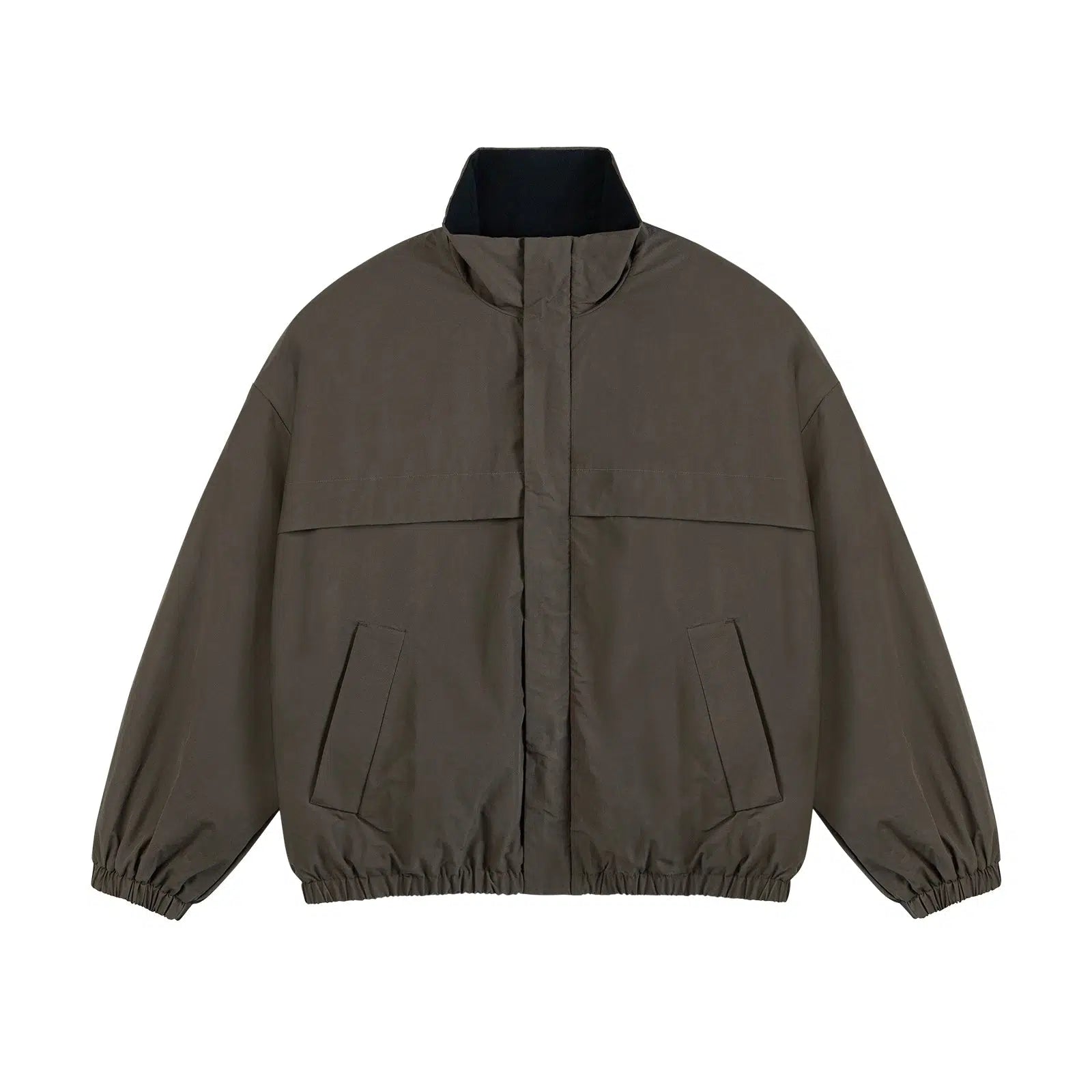 Stand-Up Collar Fleece Jacket