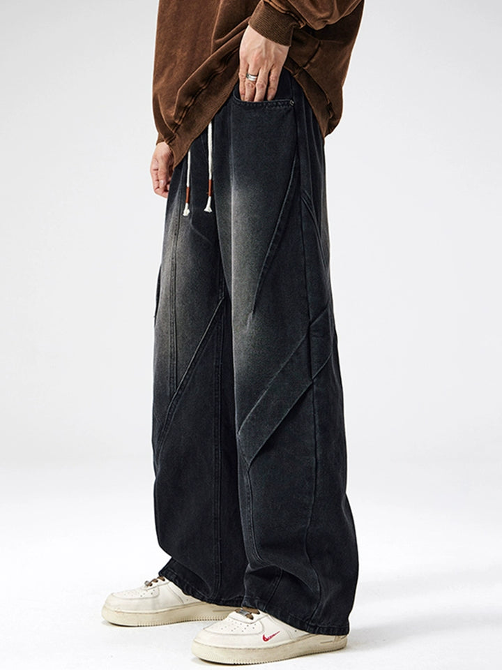 Distressed Washed Loose Fit Pants
