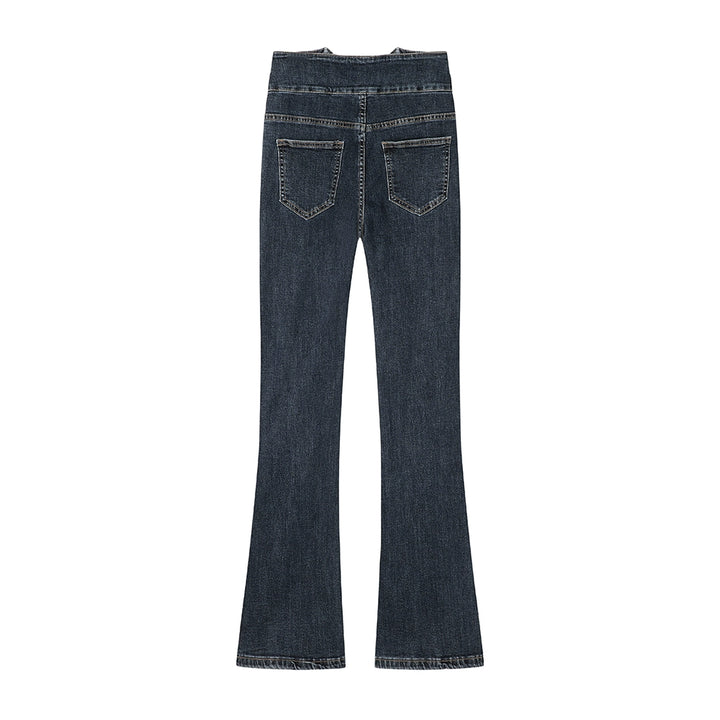 Split Flared High Waist Jeans
