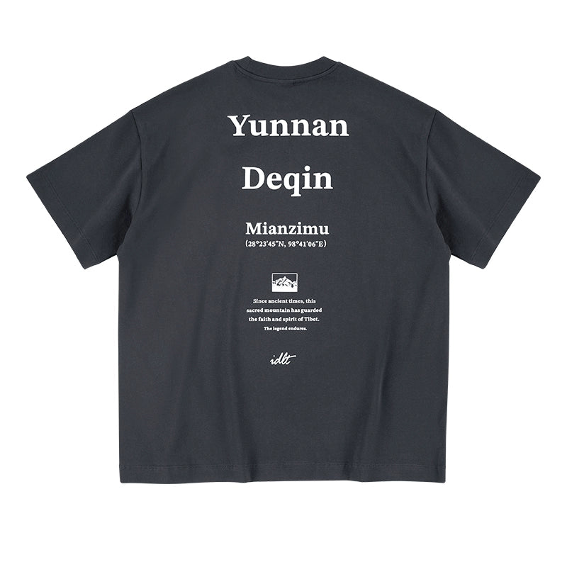 Heavyweight Cotton Drop-Shoulder Printed T-Shirt