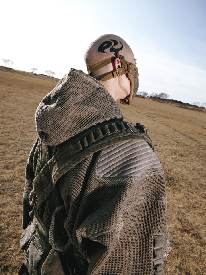 Hoodie utilitaire en coton avec poches zippées 