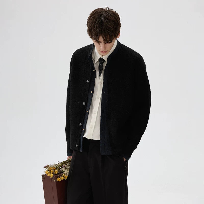 Falešný dvoudílný svetr s kulatým výstřihem 