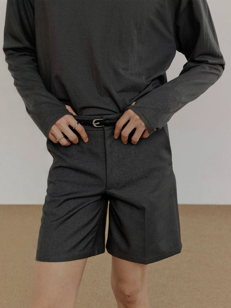 Dört İnç Kesim Takım Elbise Şort Pantolon 