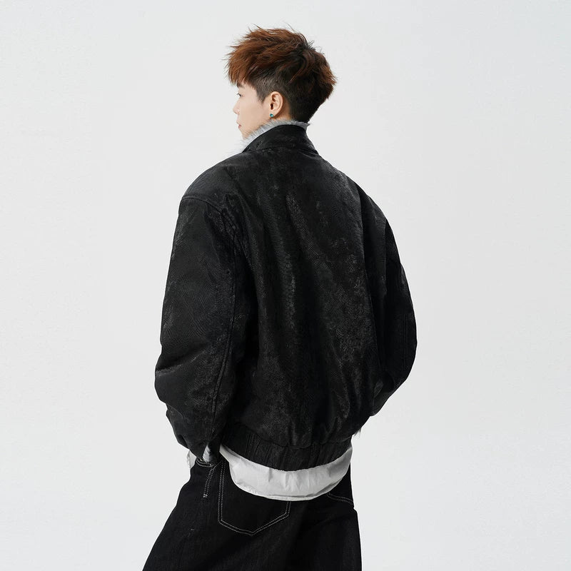 سترة شتوية مبطنة بياقة من الفرو الاصطناعي 