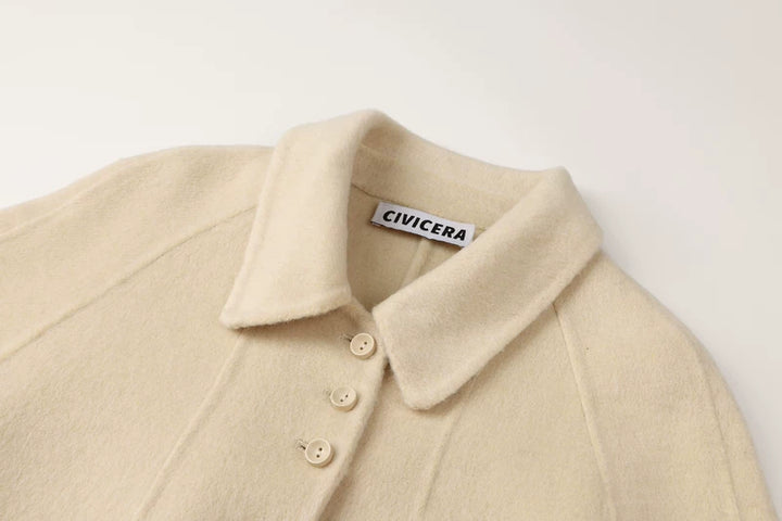 Casaco Midi Larguinho de Lã e Cashmere 