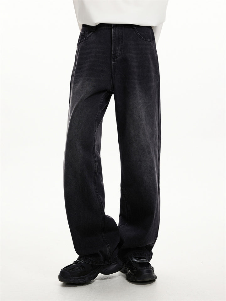 Loose Straight Wide-Leg Jeans