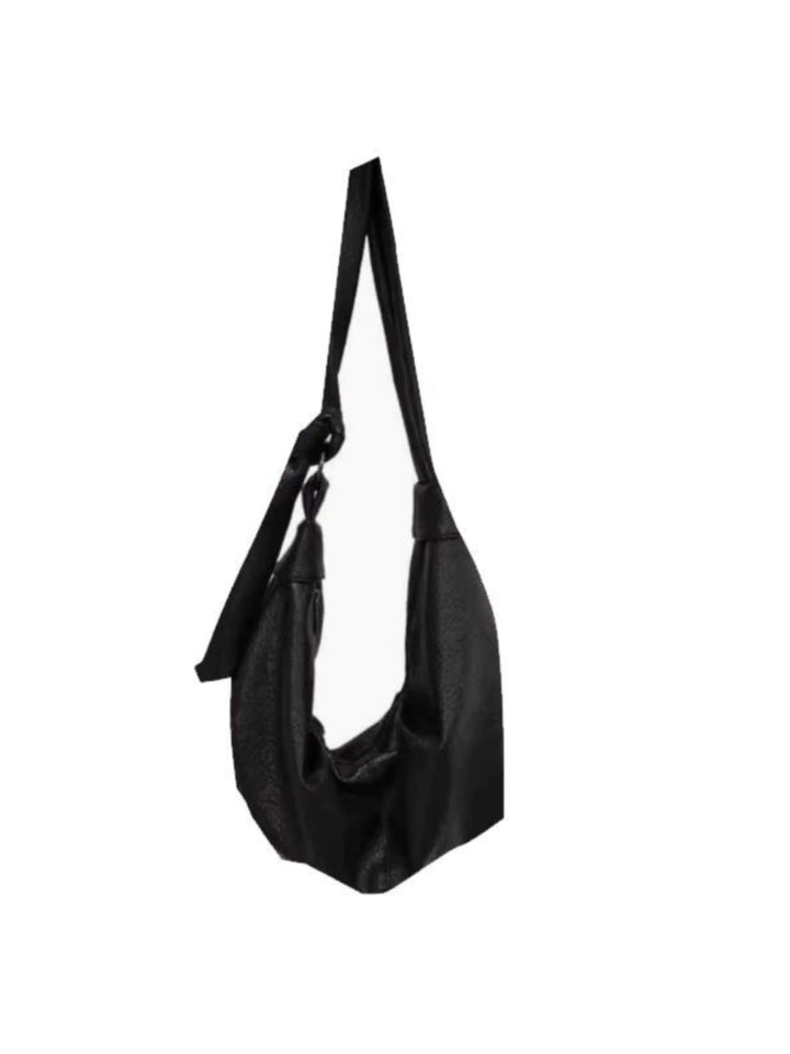 Black Crossbody Hobo Bag