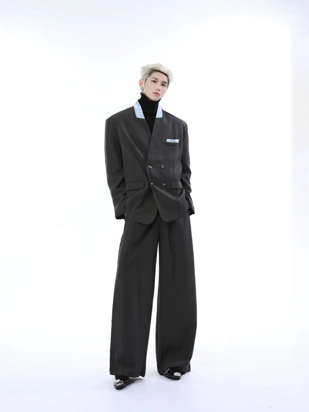 Loose Fit Double-Breasted Suit
