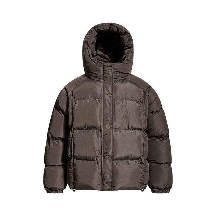 Veste en duvet épaisse à capuche en coton 